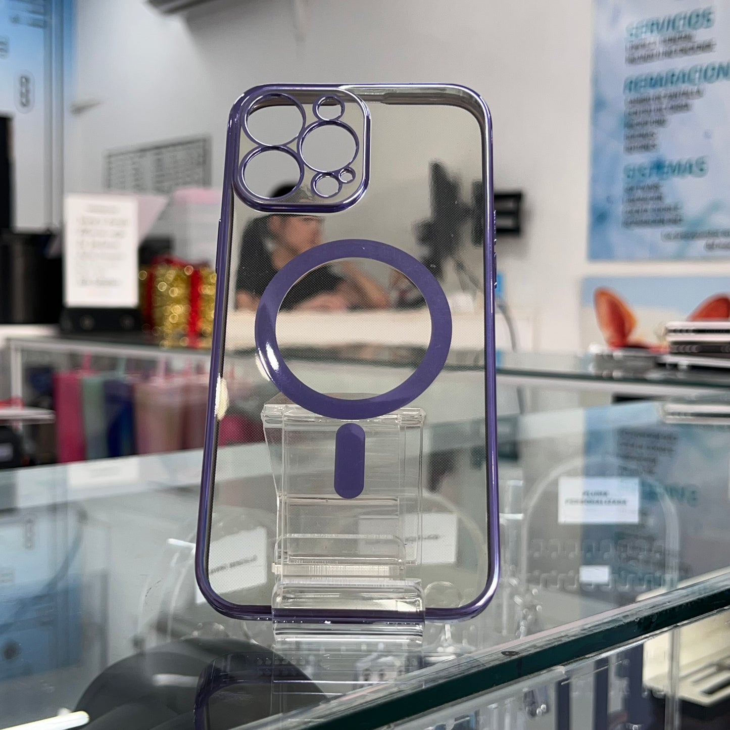 Funda Magsafe Colors Iph 13 Pro Morado