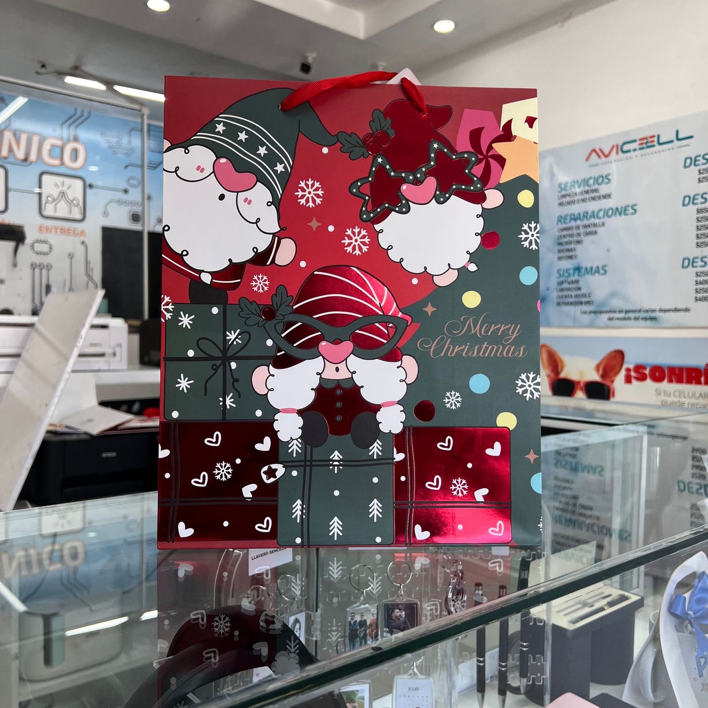 Bolsa De Regalo Mediana Merry Christmas Gnomos