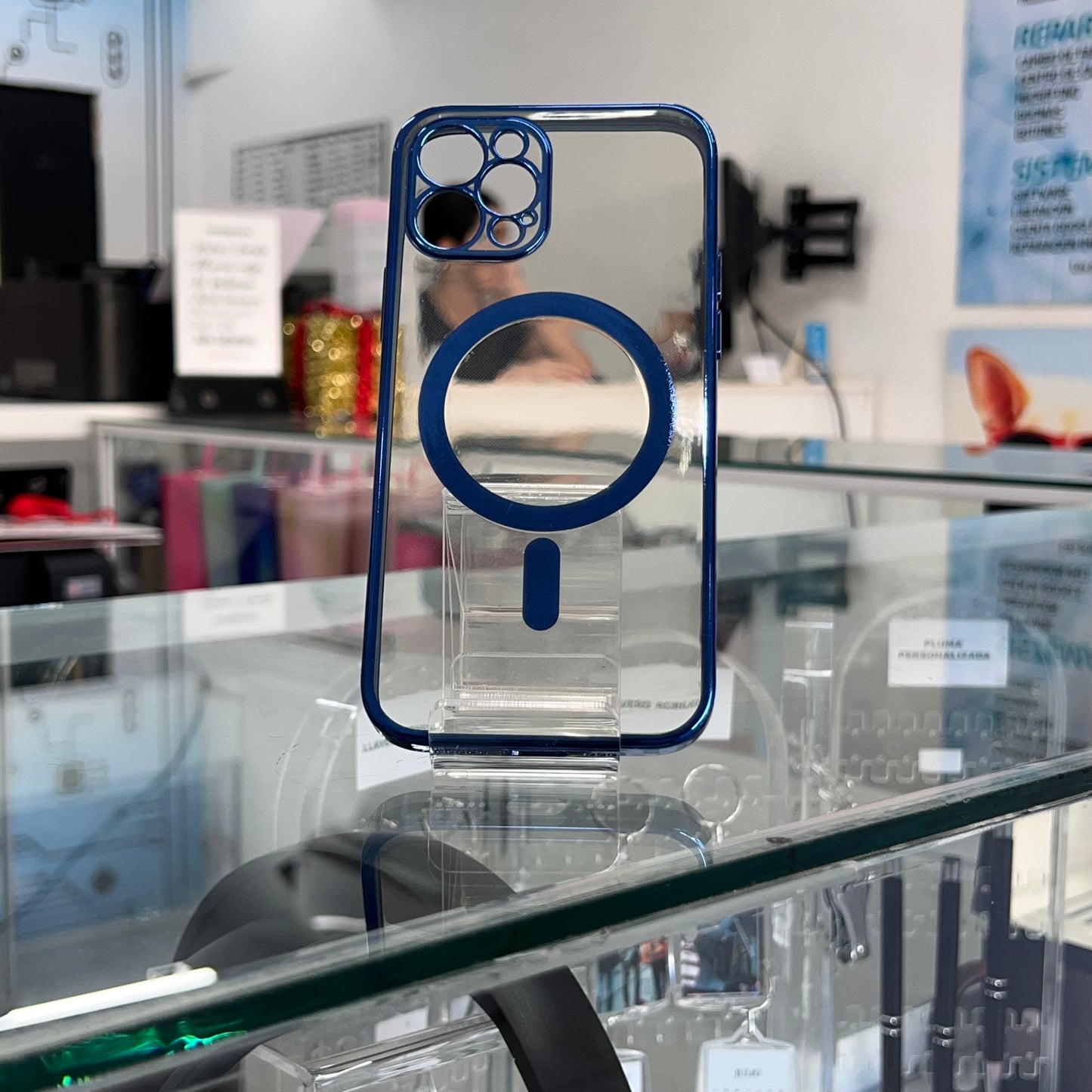 Funda Magsafe Colors Iph 12 Azul