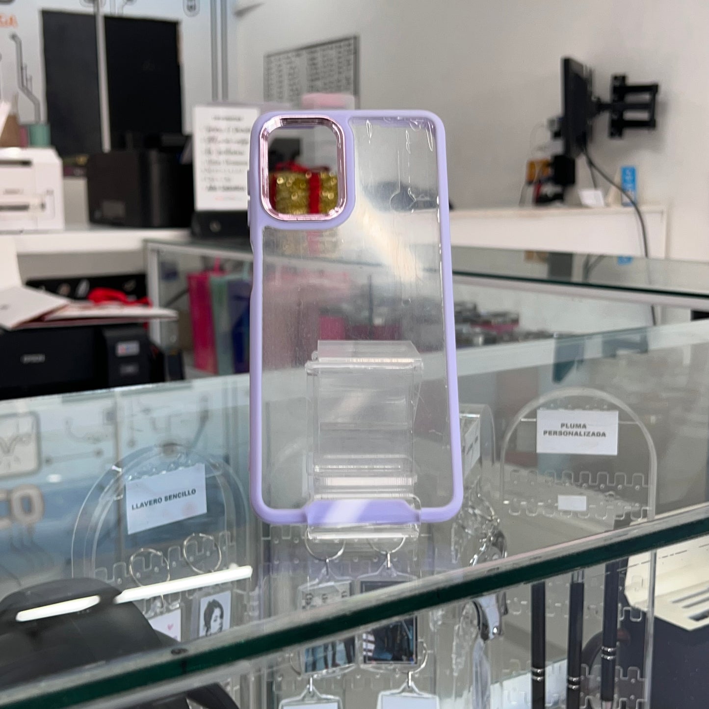 Fashion Case Transparente 360 Para Samsung A22 4G Lila