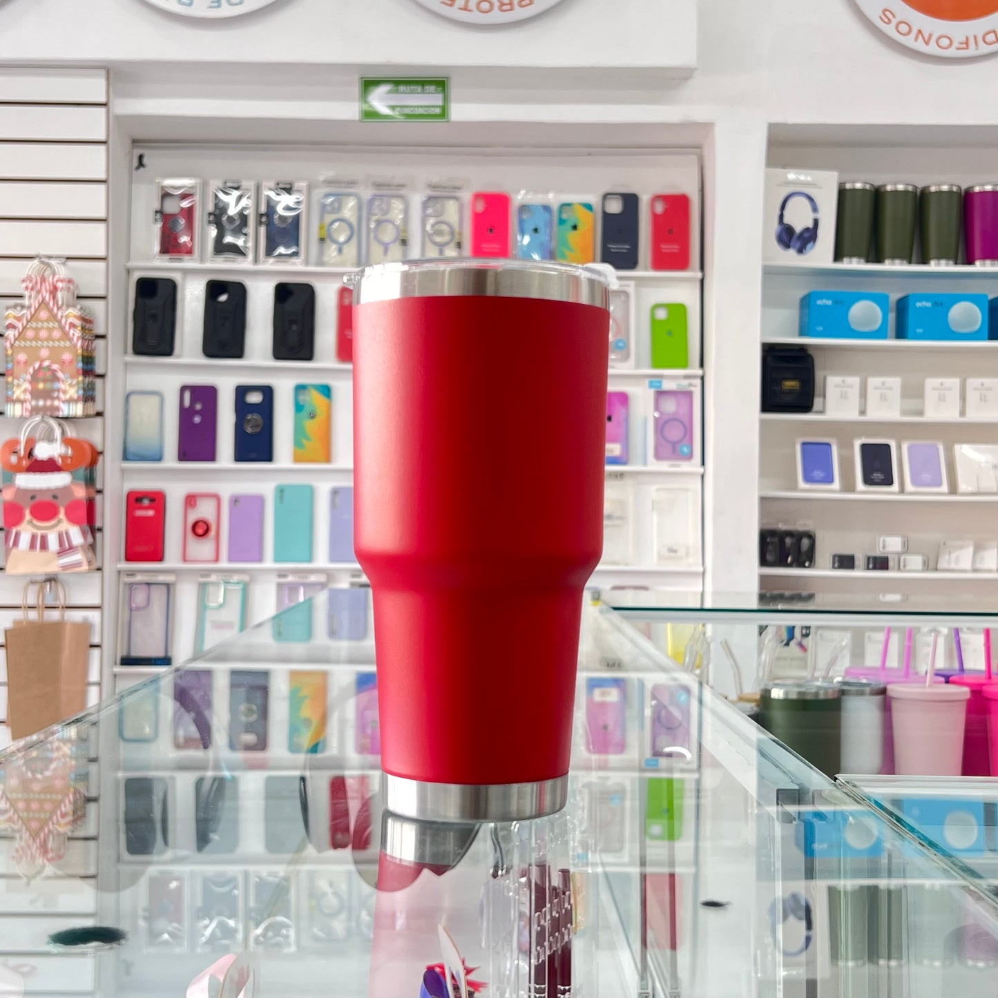 Termo Aislante 30 Oz Rojo