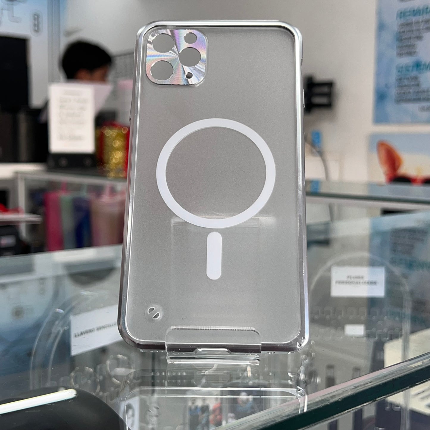 Funda Magsafe Iph 11 Pro Max Plata