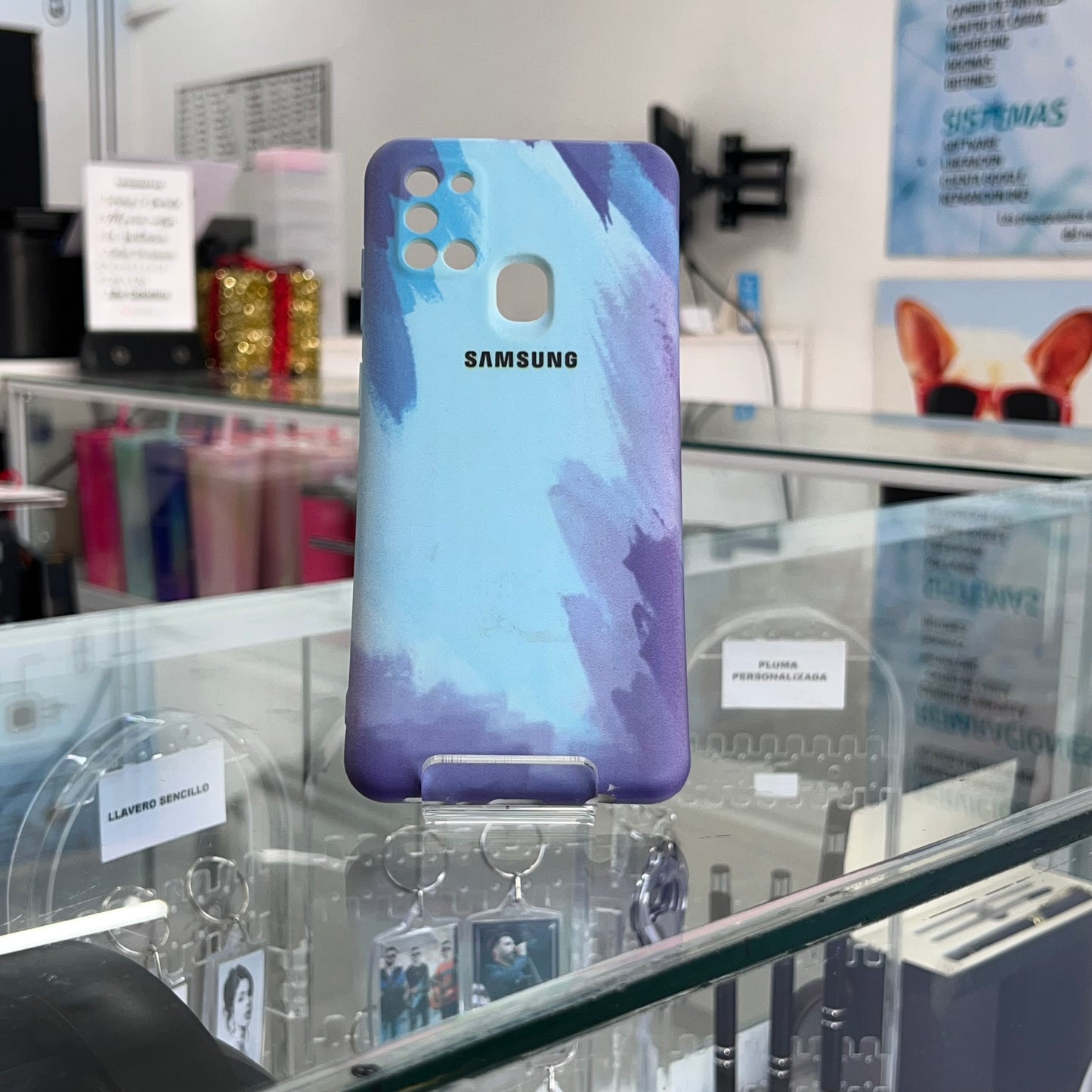 Case Macarron Samsung A31 Azul Morado