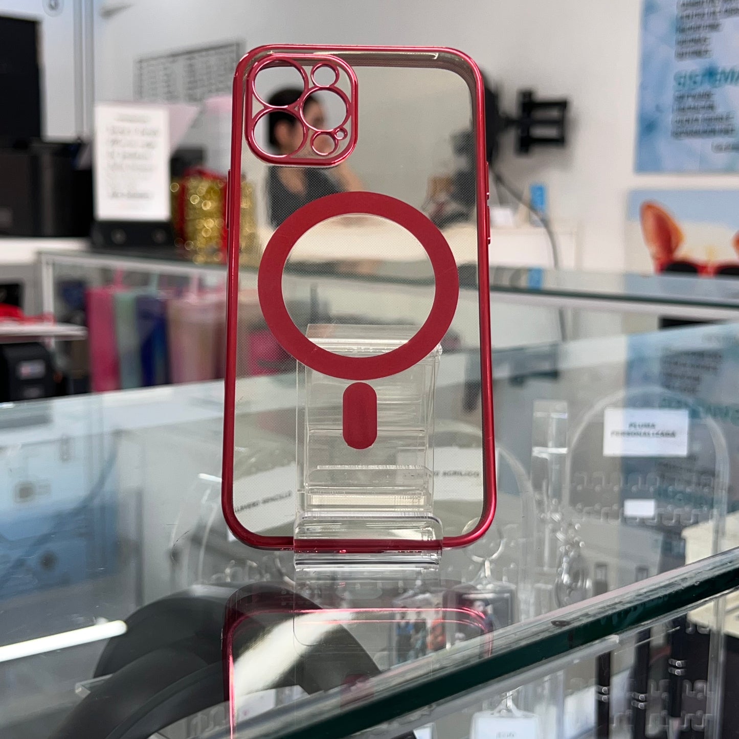 Funda Magsafe Colors 12 Pro Rojo