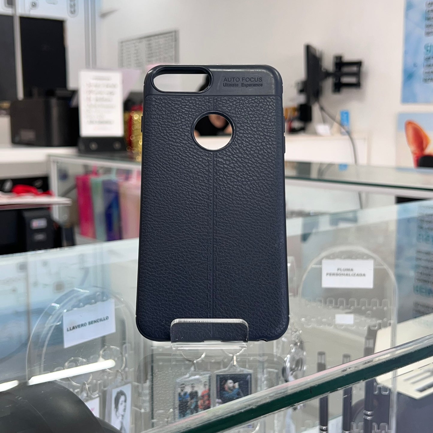 Funda Goma Iph 7 plus Azul Marina