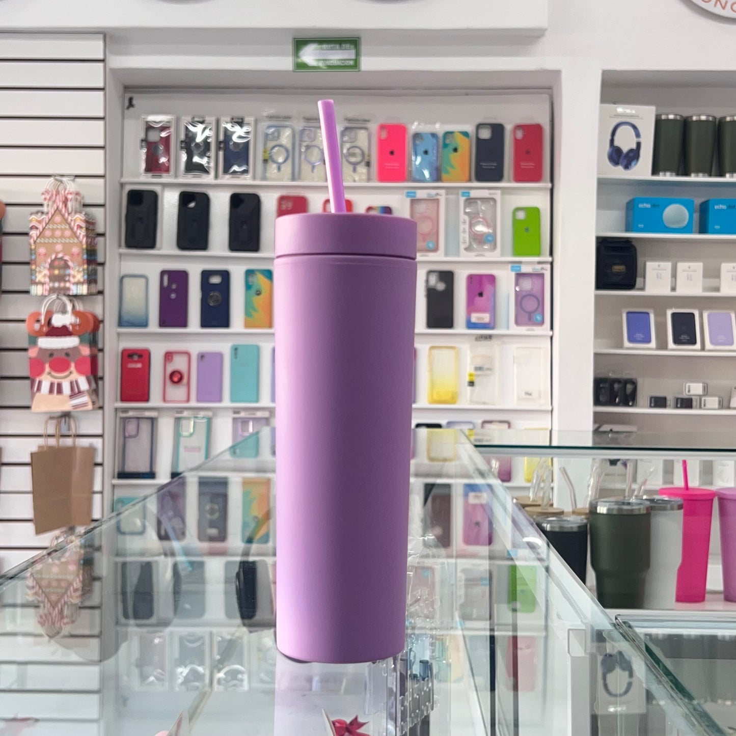 Vaso Skinny Tumbler 400 ML Lila