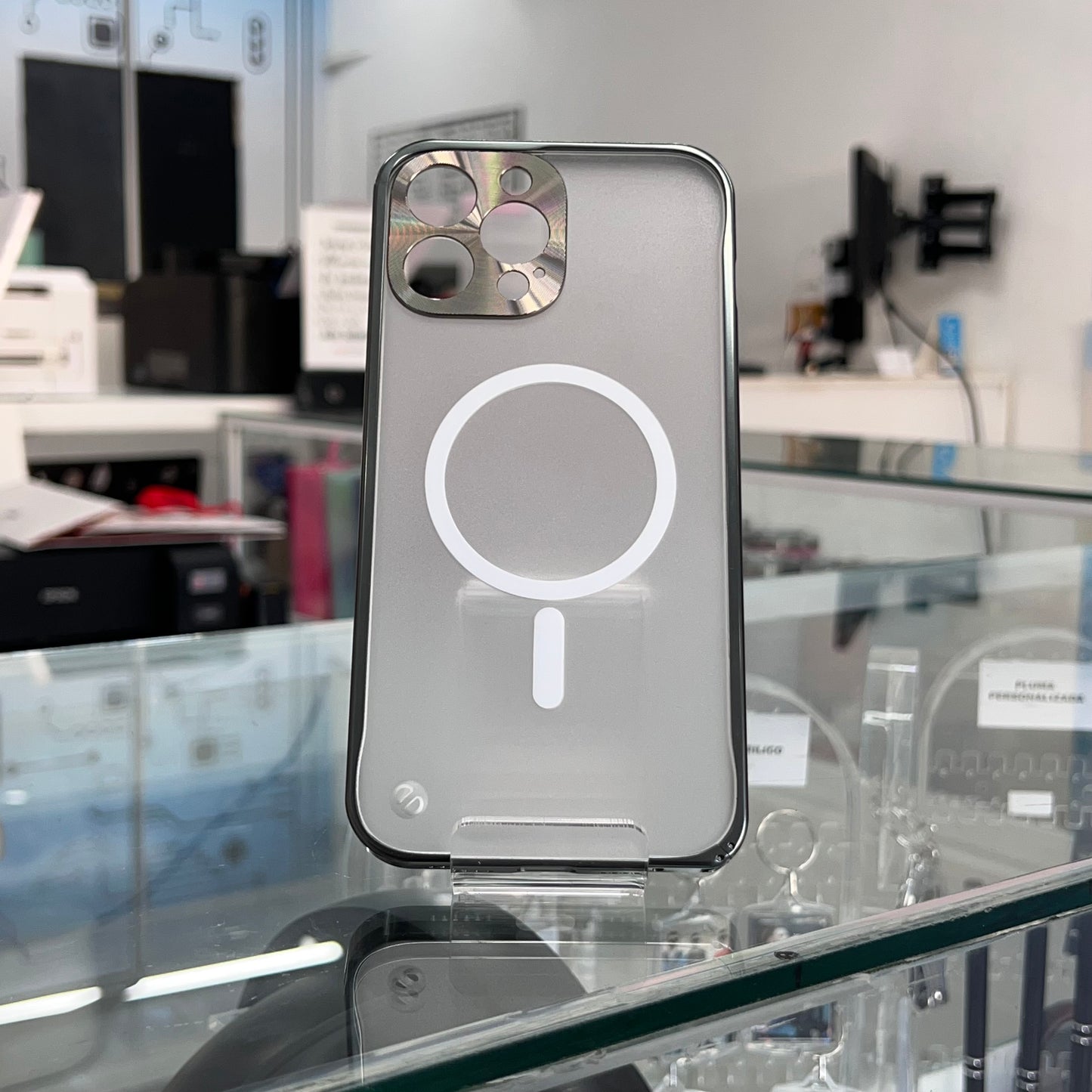 Funda Magsafe Metalico Iph 13 Pro Verde