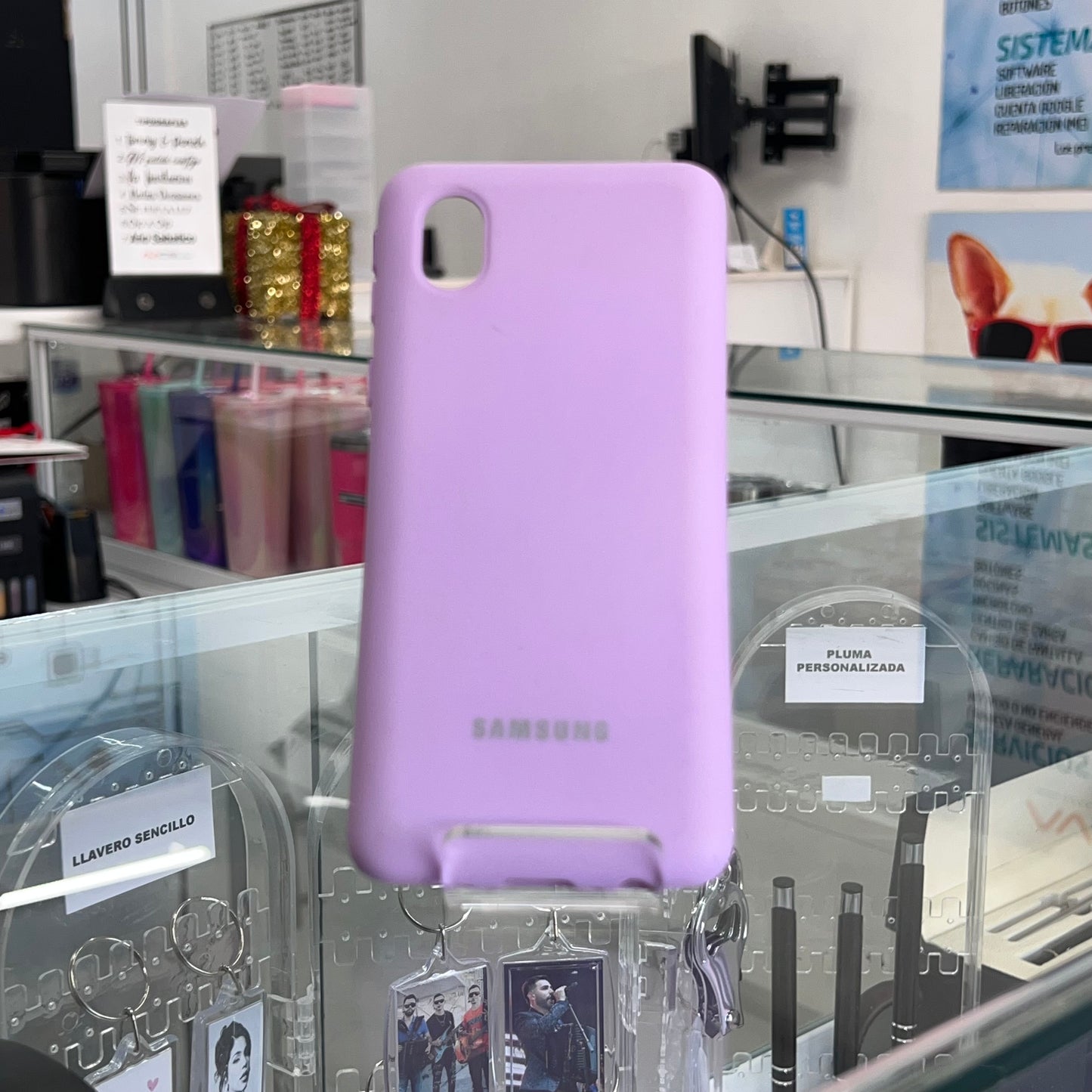 Fundas Silicone Cover Samsung A01 Core Lila