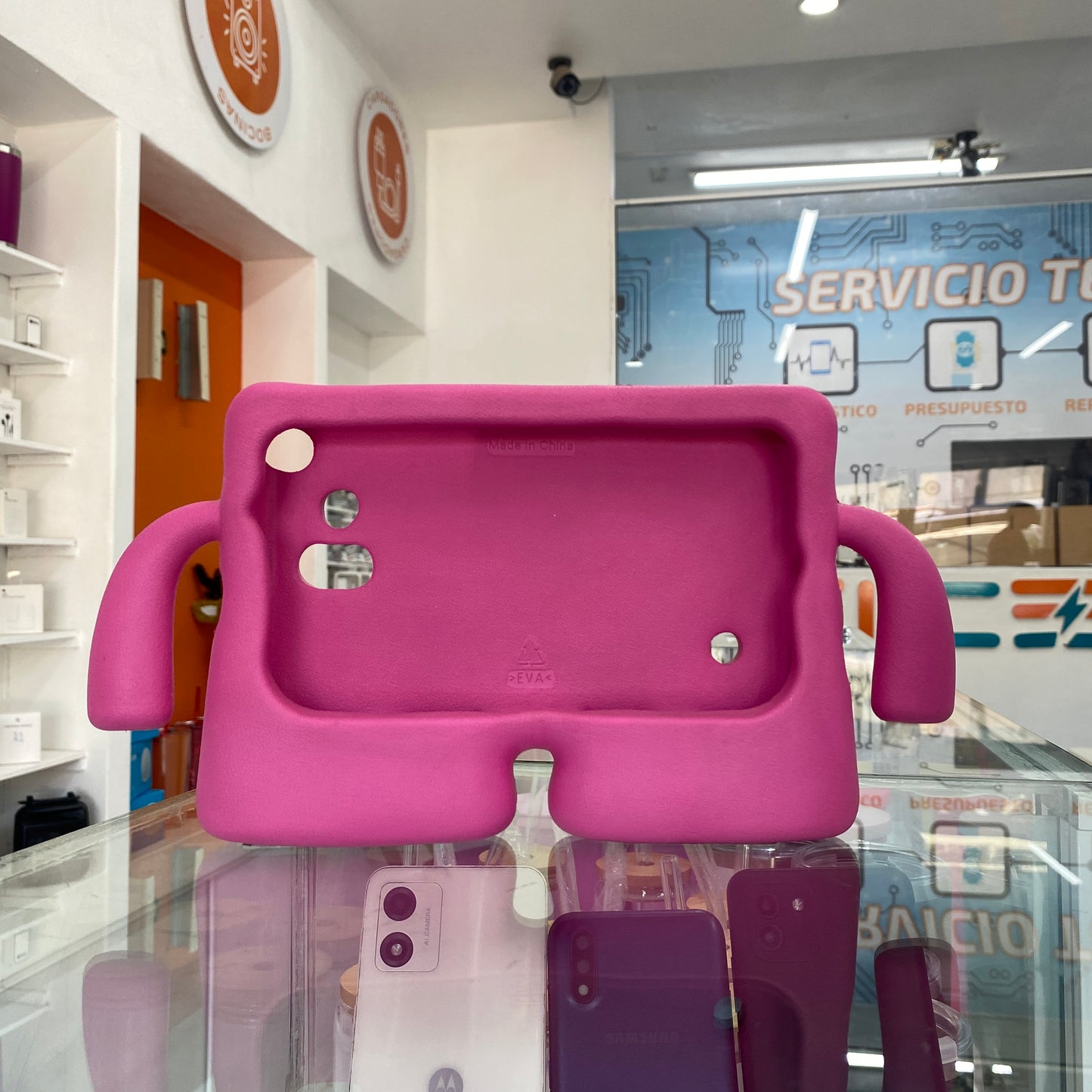 Funda Protectora Silicone Bracitos Tablet Uni 7 Rosa