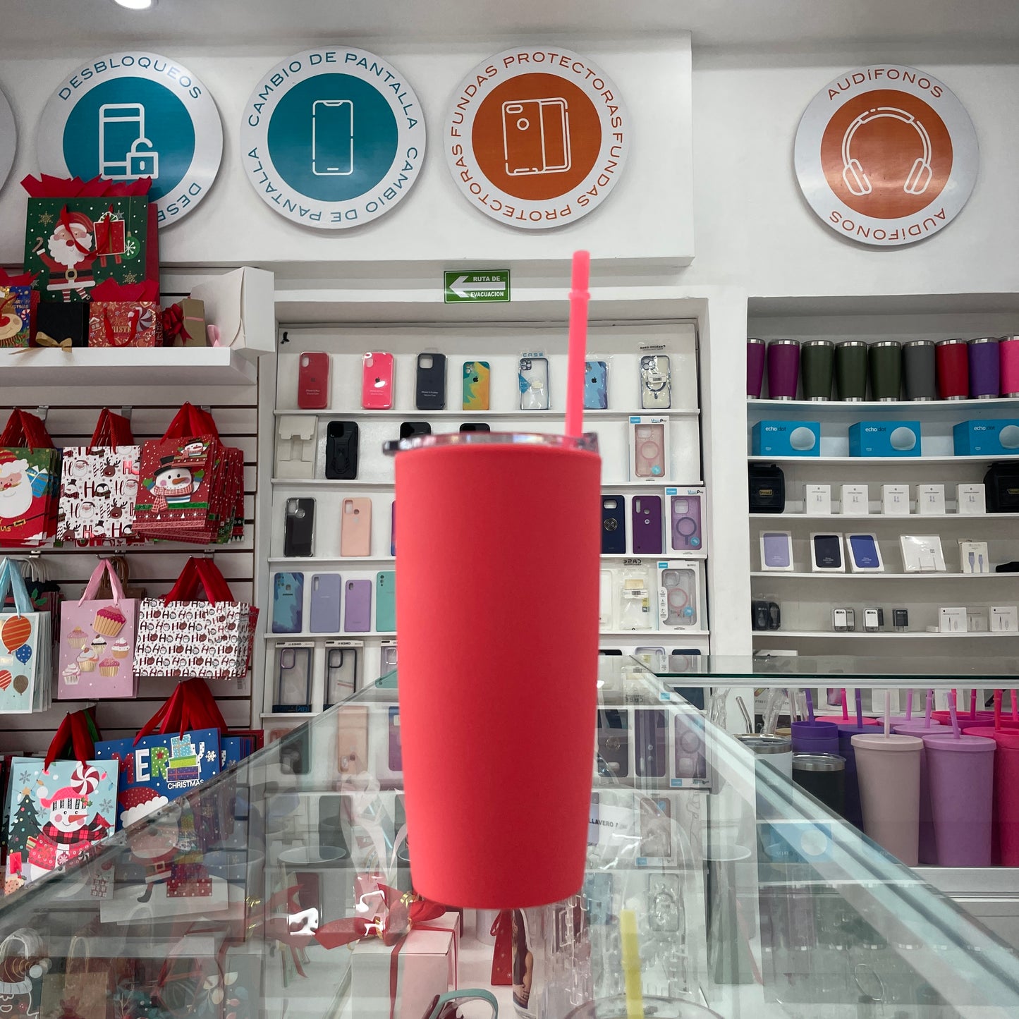 Vaso Mate 20 Oz Rojo