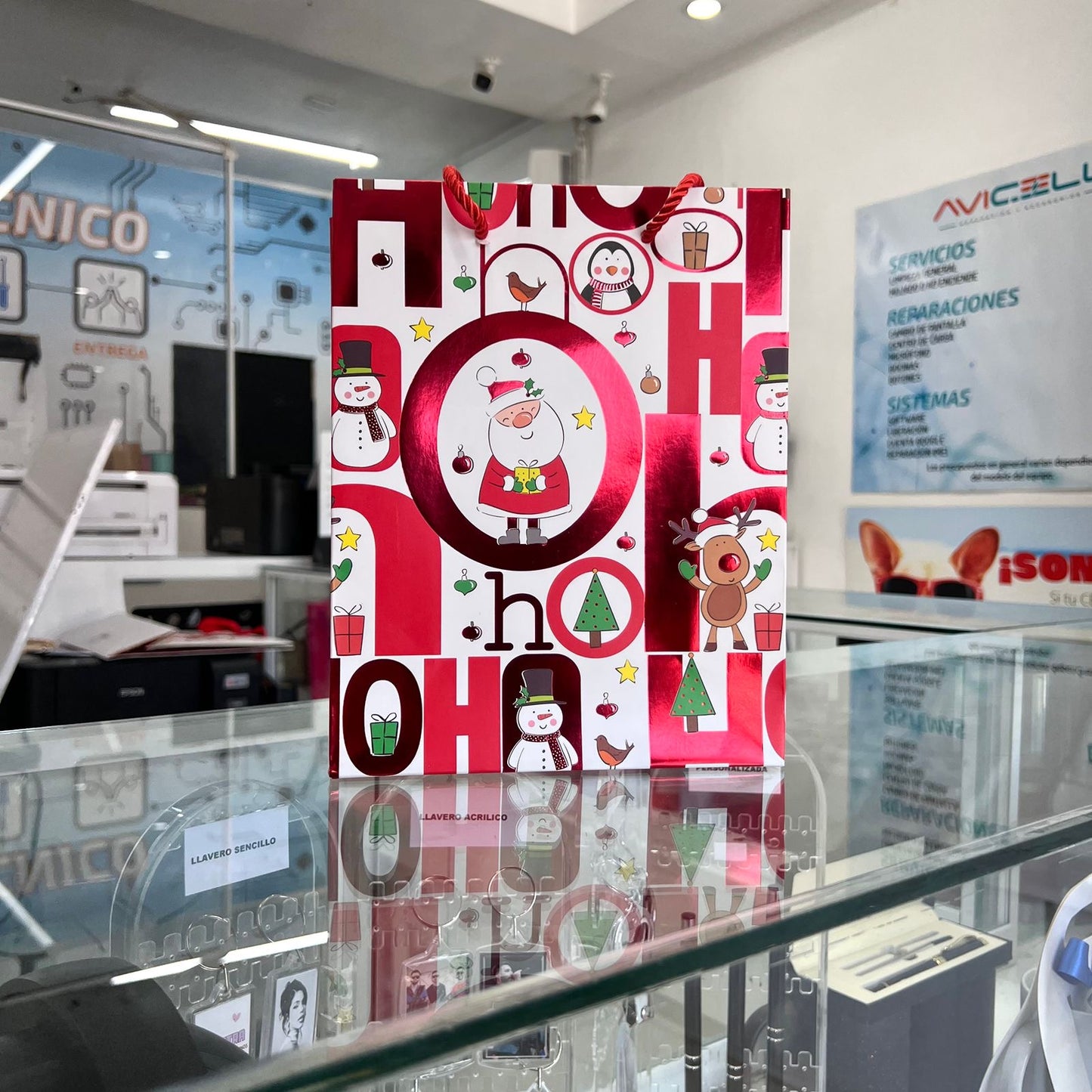 Bolsa De Regalo Chica Hohoho Santa