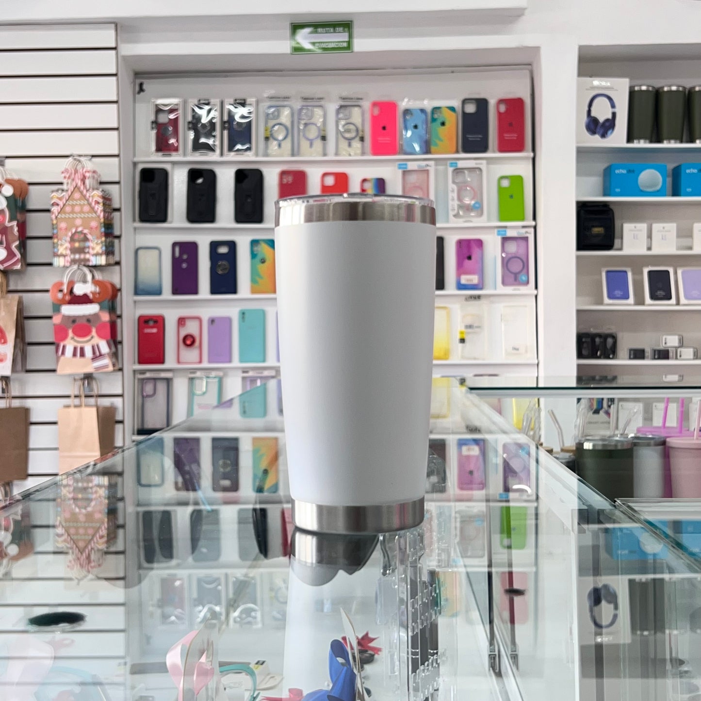 Termo Aislante Mate Blanco 20 Oz