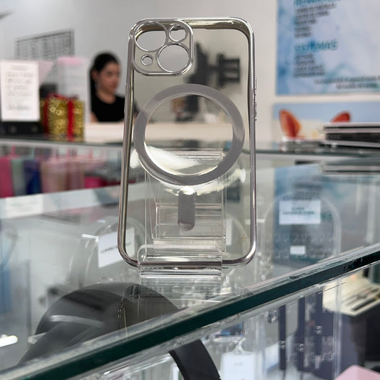 Funda Magsafe Colors Iph 13 Mini Plata