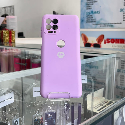 Fundas Silicone Cover Motorola G100 Lila