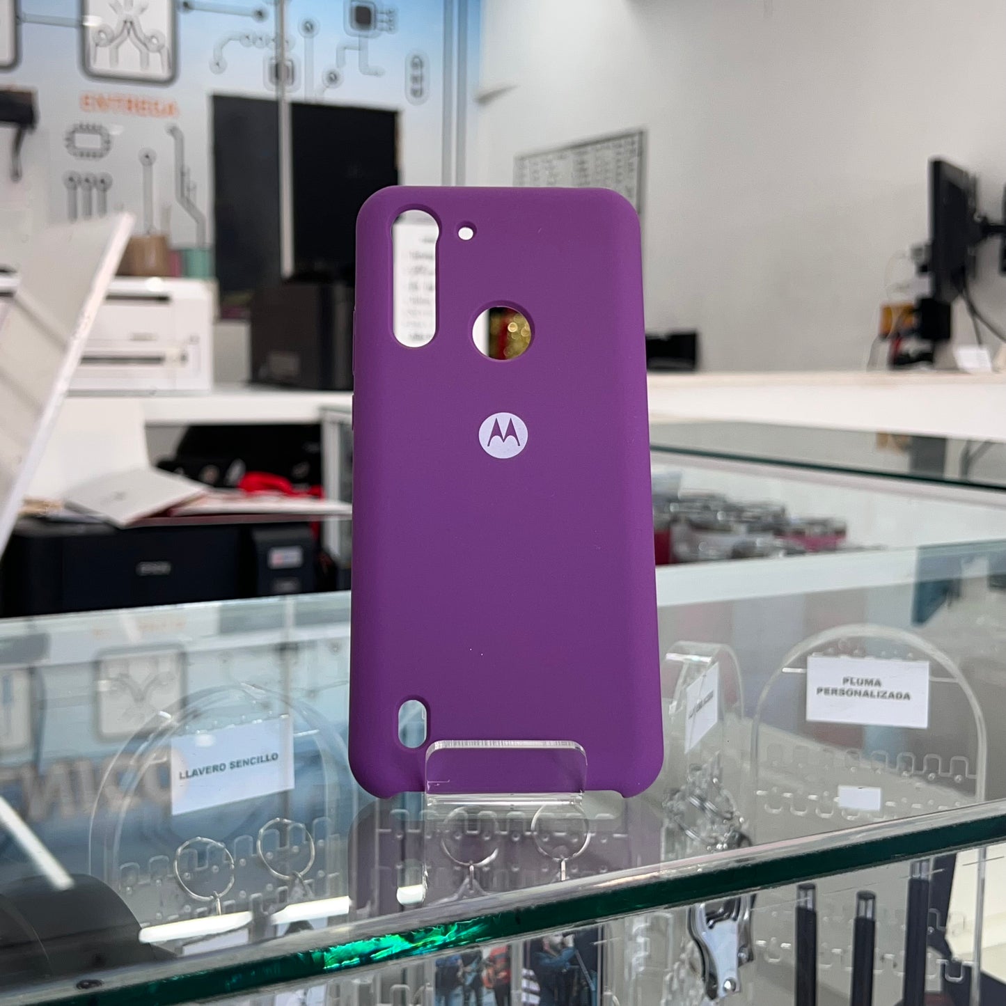Fundas Silicone Cover Motorola G9 power lite morado