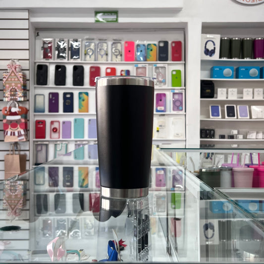 Termo Aislante Mate Negro 20 Oz