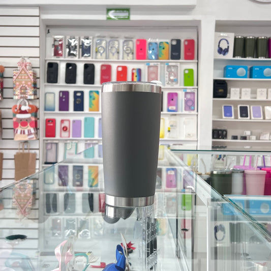 Termo Aislante Mate Gris 20 Oz