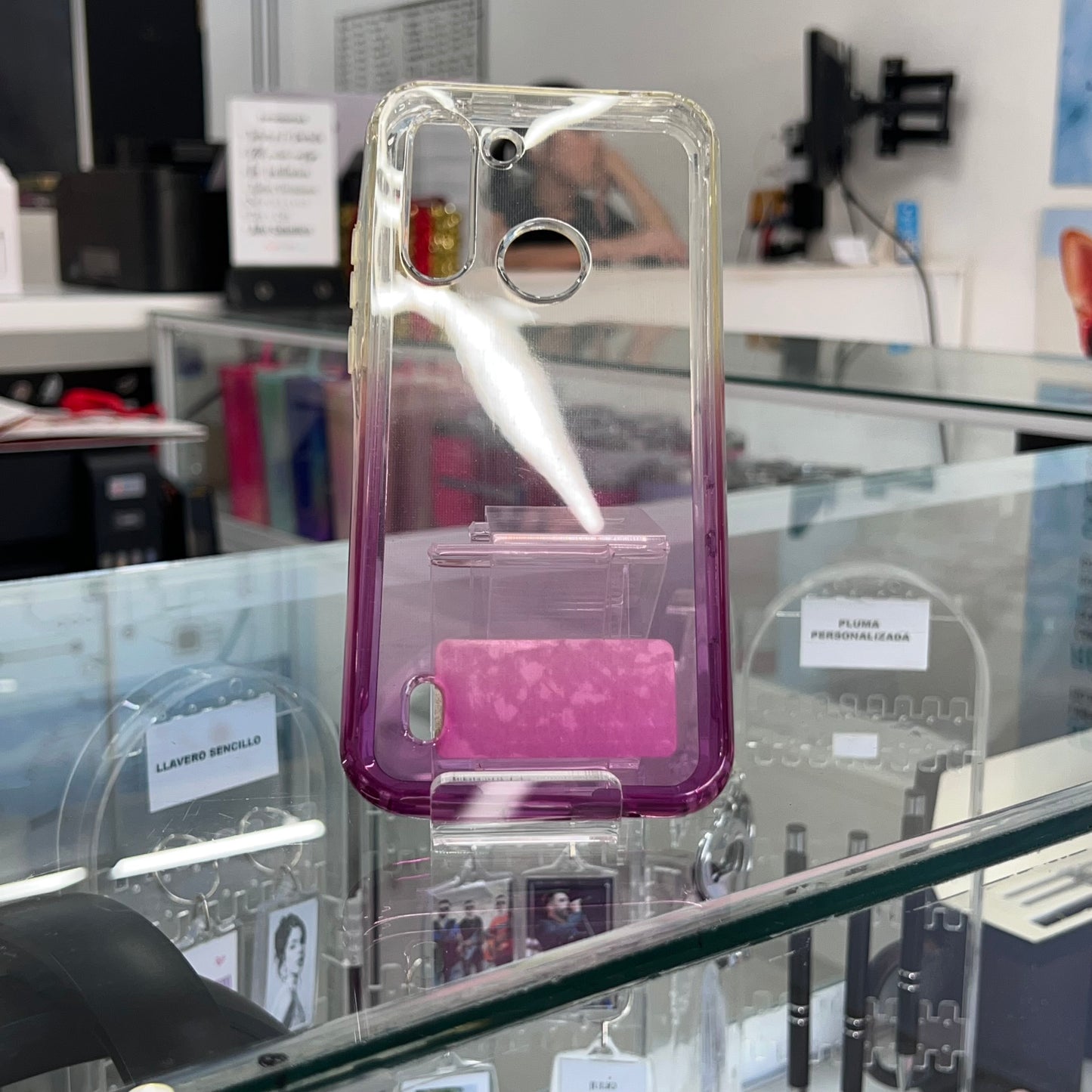 Transparente Bicolor 360 Huawei Y6P Morado