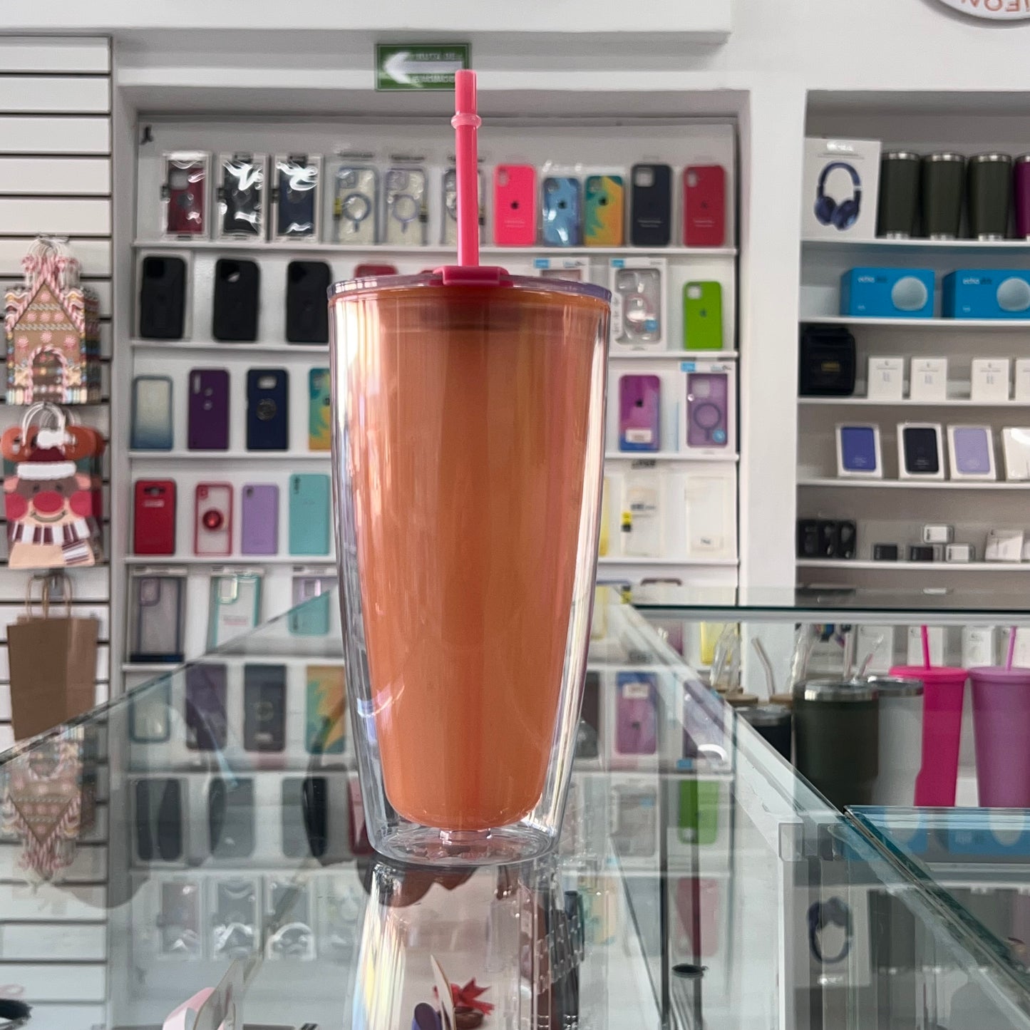 Vaso Magic 800ml Naranja Rojo