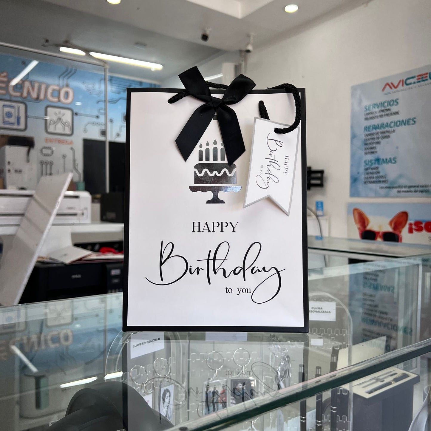 Bolsa De Regalo Chica Pastel Happy Birthday