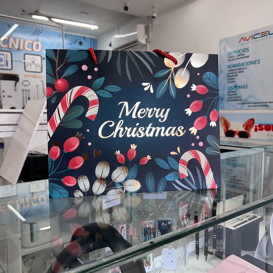 Bolsa De Regalo Mediana Merry Christmas