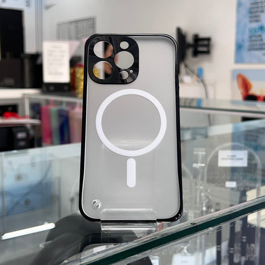 Funda Magsafe Metalico Iph 13 Pro Negro