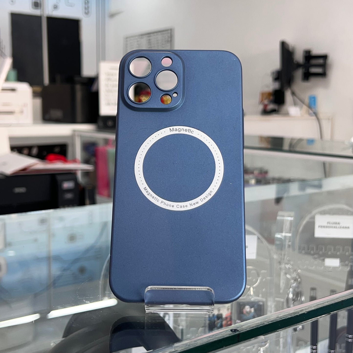 Funda Magentic Azul Iph 13 Pro Max