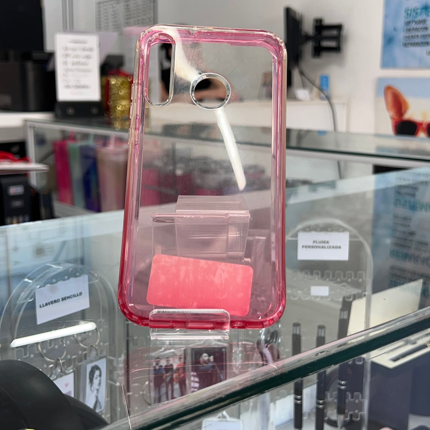 Transparente Bicolor 360 Huawei Y7P Rosa