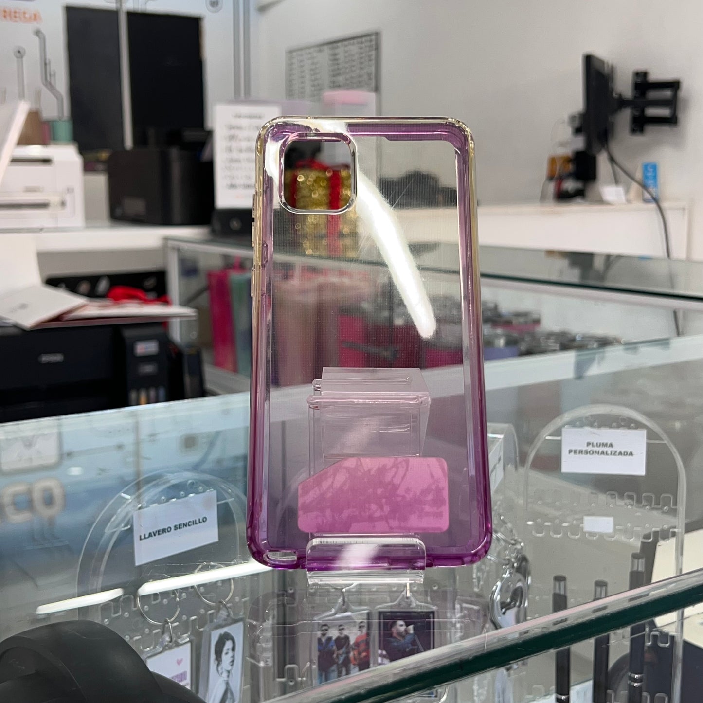 Transparente Bicolor 360 Samsung Note 10 Lite Morado