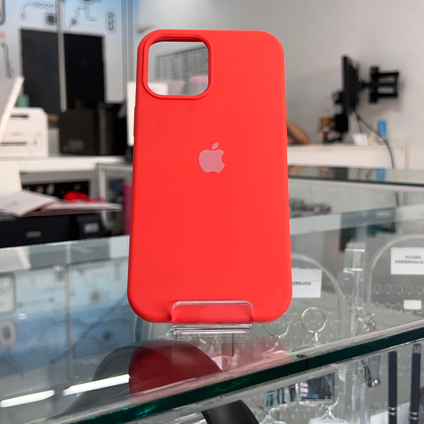 Funda Silicone Case Iph 12 Pro Max Naranja