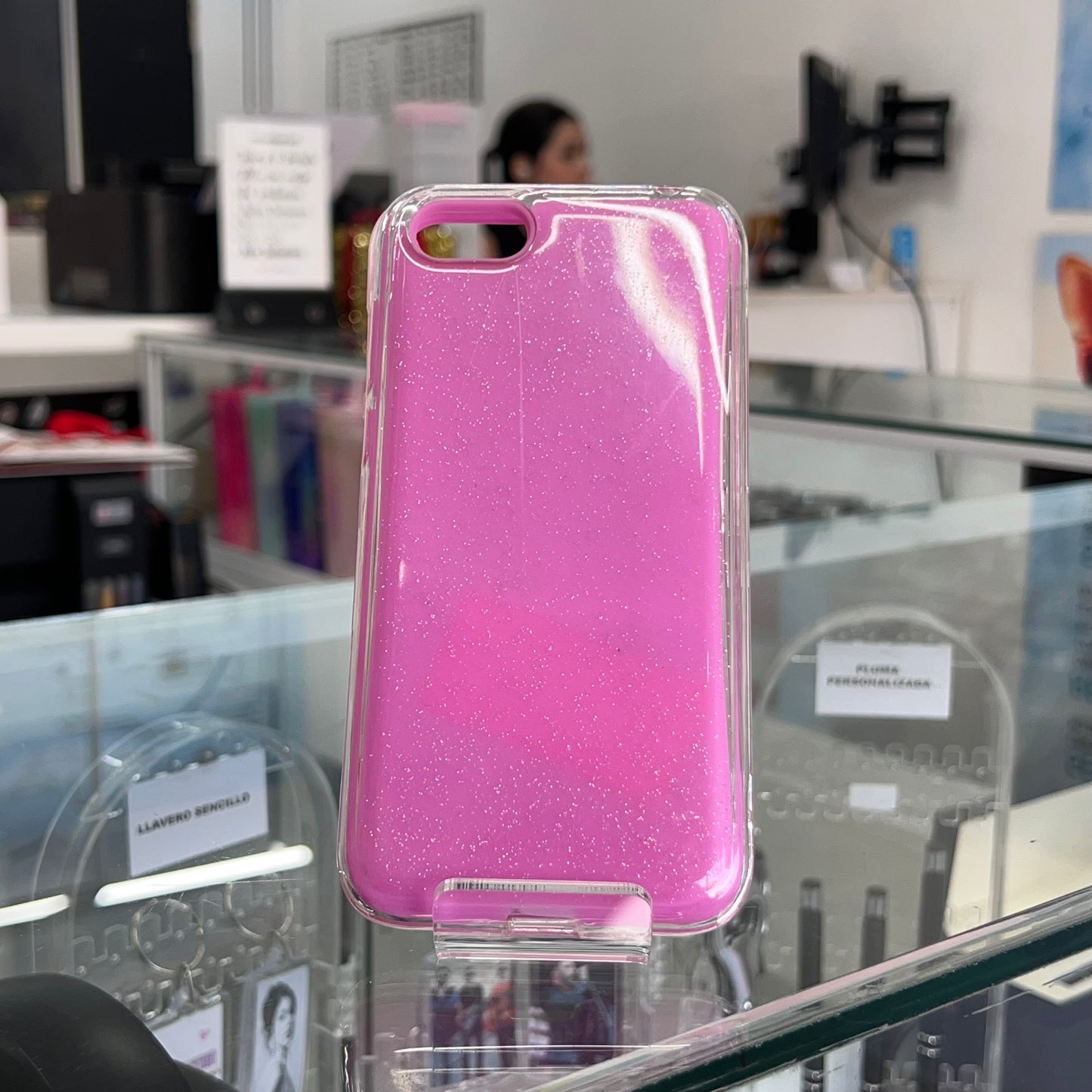 Fashion Case Super Slim Gliter Huawei Y5 2018 Morado