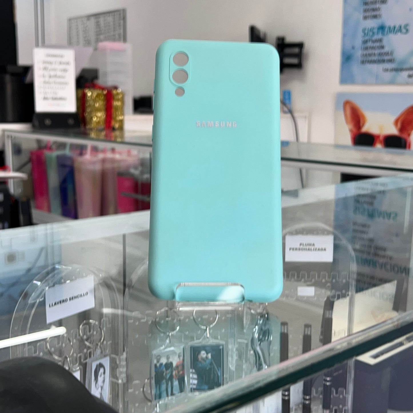 Fundas Silicone Cover Samsung A02 Menta