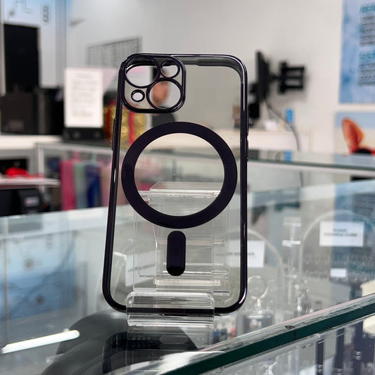 Funda Magsafe Color Iph 13 Mini Negro