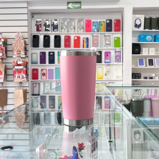 Termo Aislante Mate Rosa Suave 20Oz