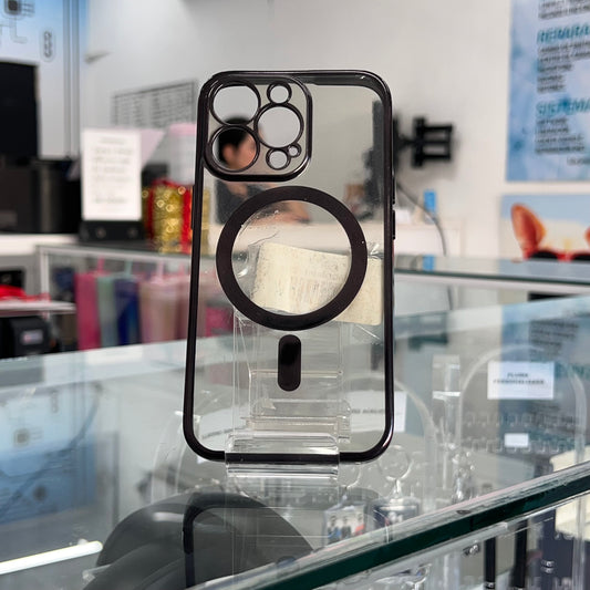 Funda Magsafe Colors Iph 13 Pro Negro