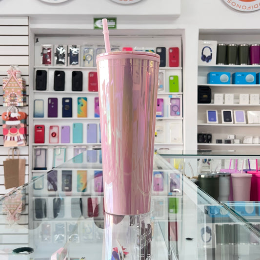 Vaso Glow 23 Oz Rosa Suave