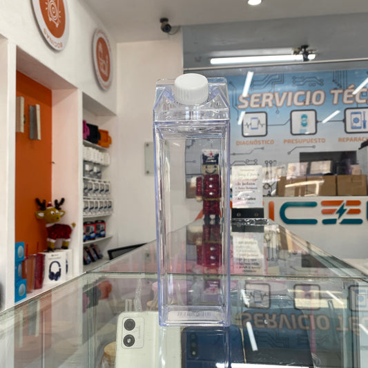 Vaso En Forma De Carton Leche Transparente 500ml