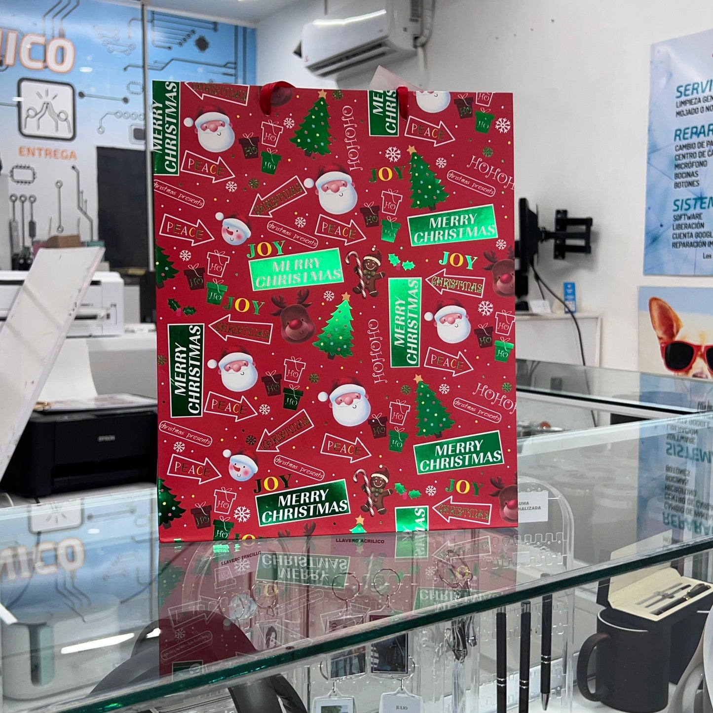 Bolsa De Regalo Mediana Santa Polo Norte