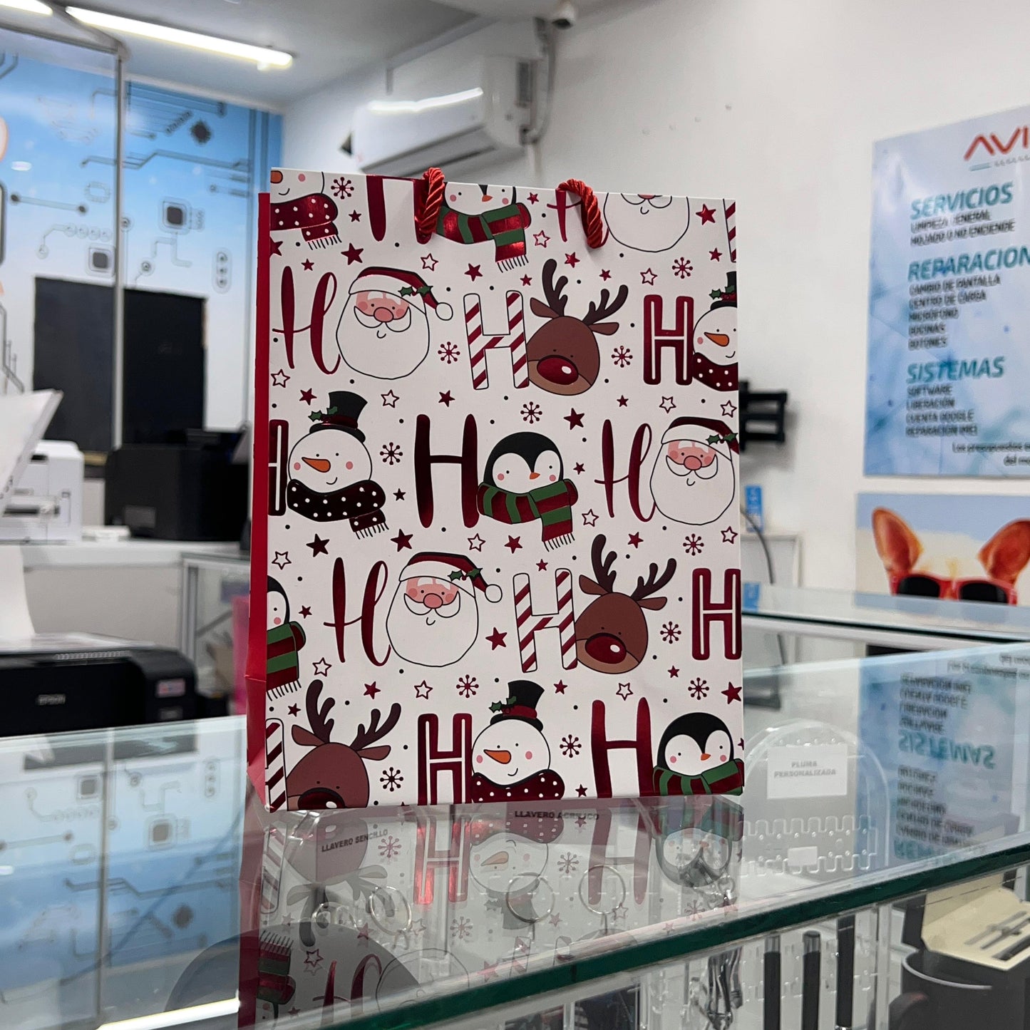 Bolsa De Regalo Chica Hohoho Navidad