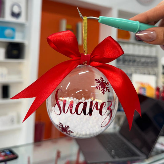 Esfera Navideña con Vinil