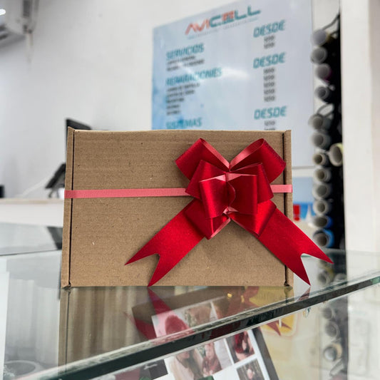 Caja Mini Kraft con Moño
