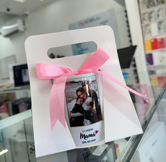 Caja para Taza con Moño Tipo Blister