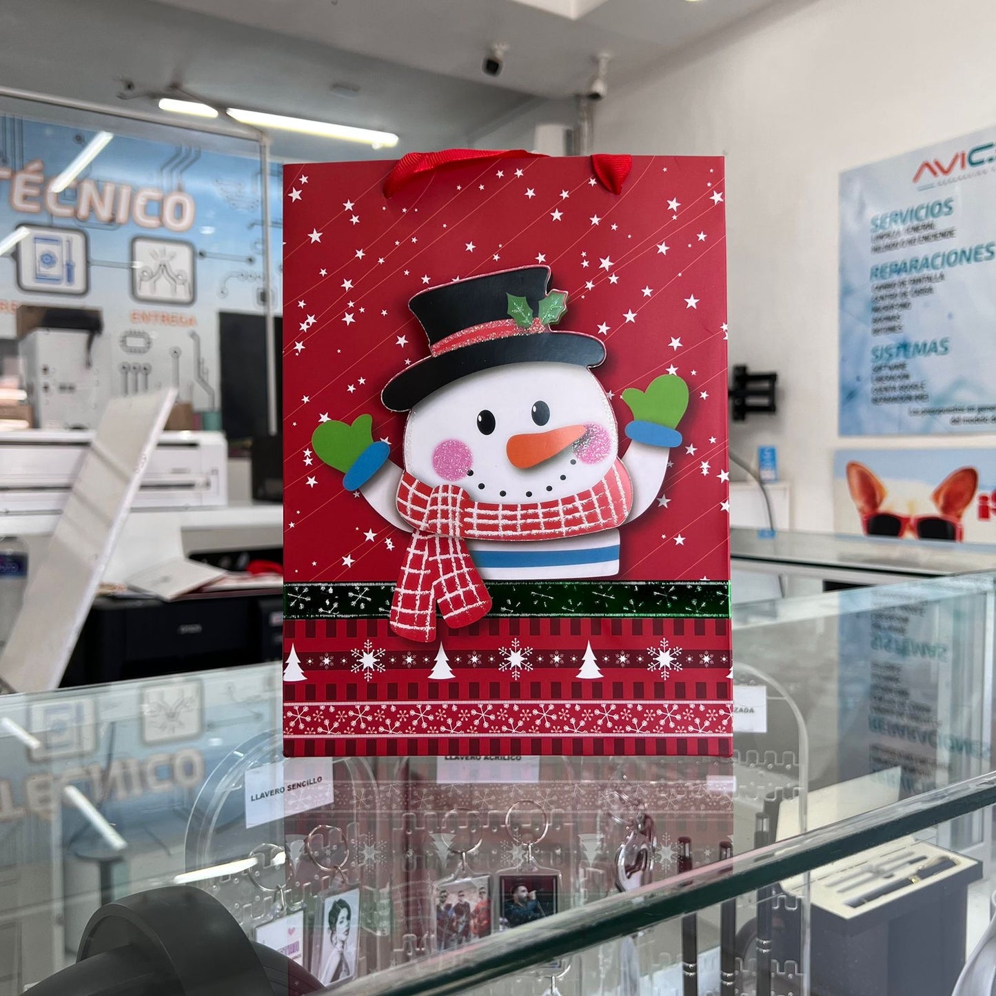 Bolsa De Regalo Chica Snowman