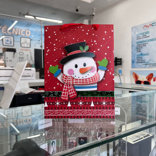 Bolsa De Regalo Chica Snowman