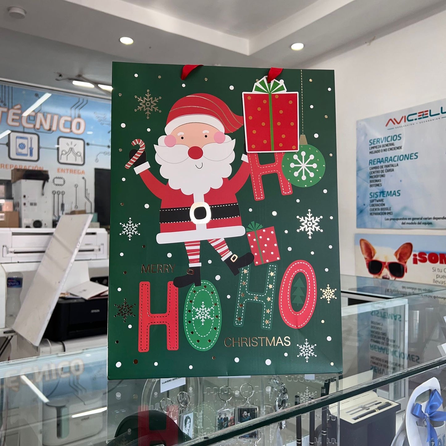 Bolsa De Regalo Grande Hohoho Santa Regalo